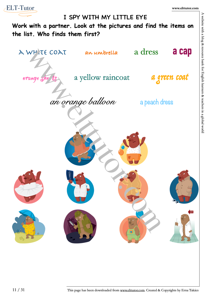 ELT-Tutor Activity Booklet - Clothes - screenshot3.webp
