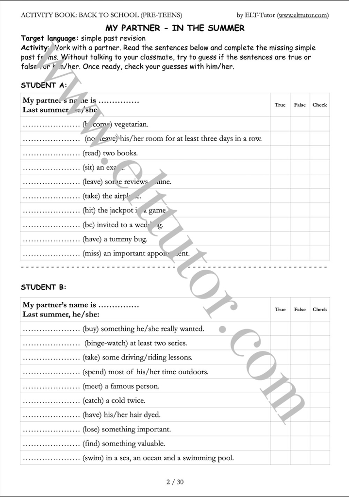 ELT-Tutor Activity Booklet - Back-to-School pre-teens - screenshot 2.webp