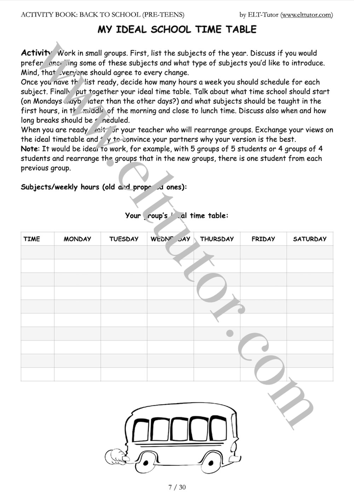 ELT-Tutor Activity Booklet - Back-to-School pre-teens - screenshot 3.webp