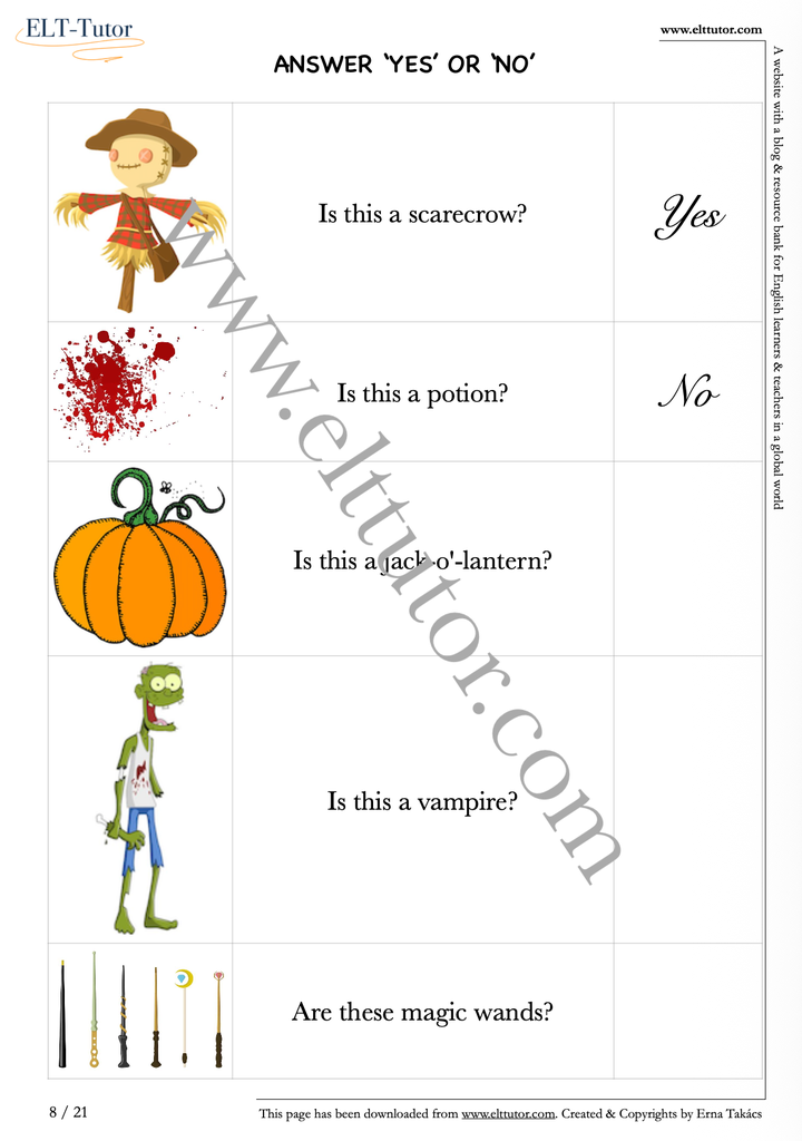 ELT-Tutor Activity Booklet - Halloween for kids - screenshot2.webp