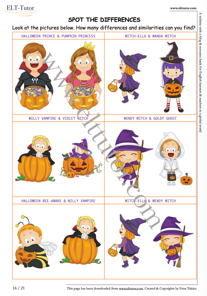 ELT-Tutor Activity Booklet - Halloween for kids - screenshot4.webp