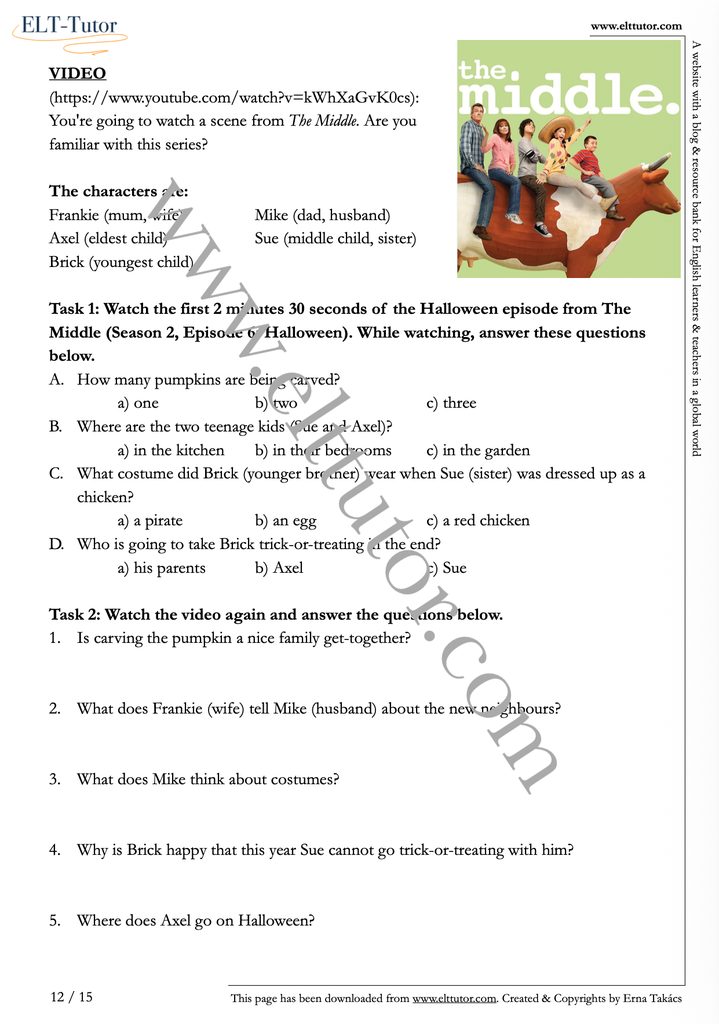 ELT-Tutor Activity Booklet - Halloween for adults - screenshot4.webp
