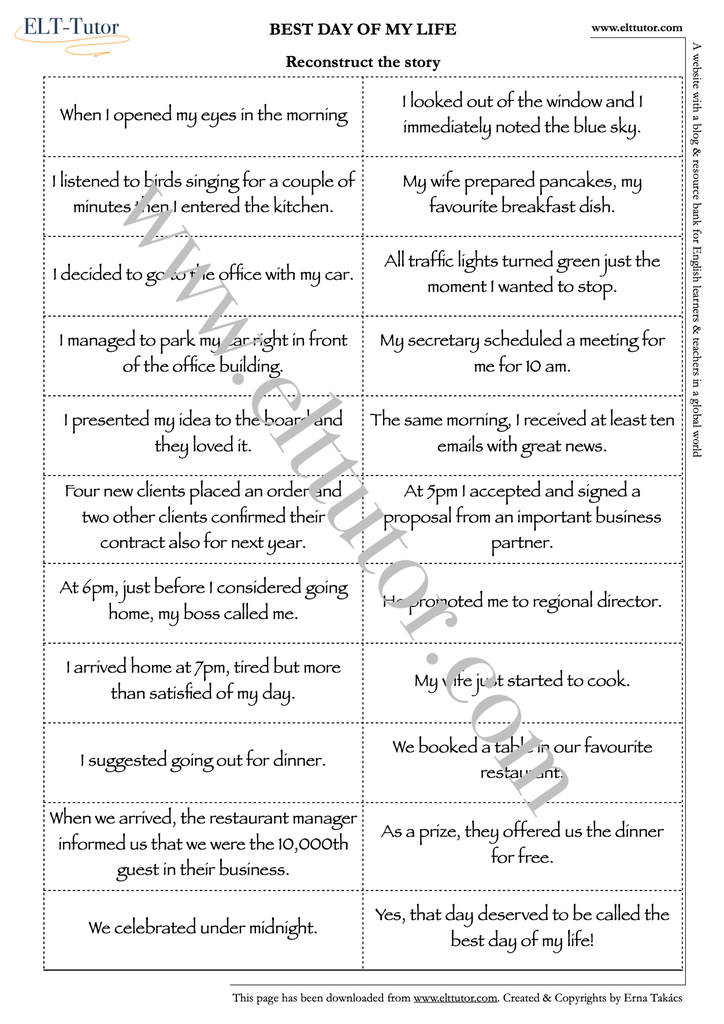 A2-B1 - Simple past regular verb story - screenshot.webp