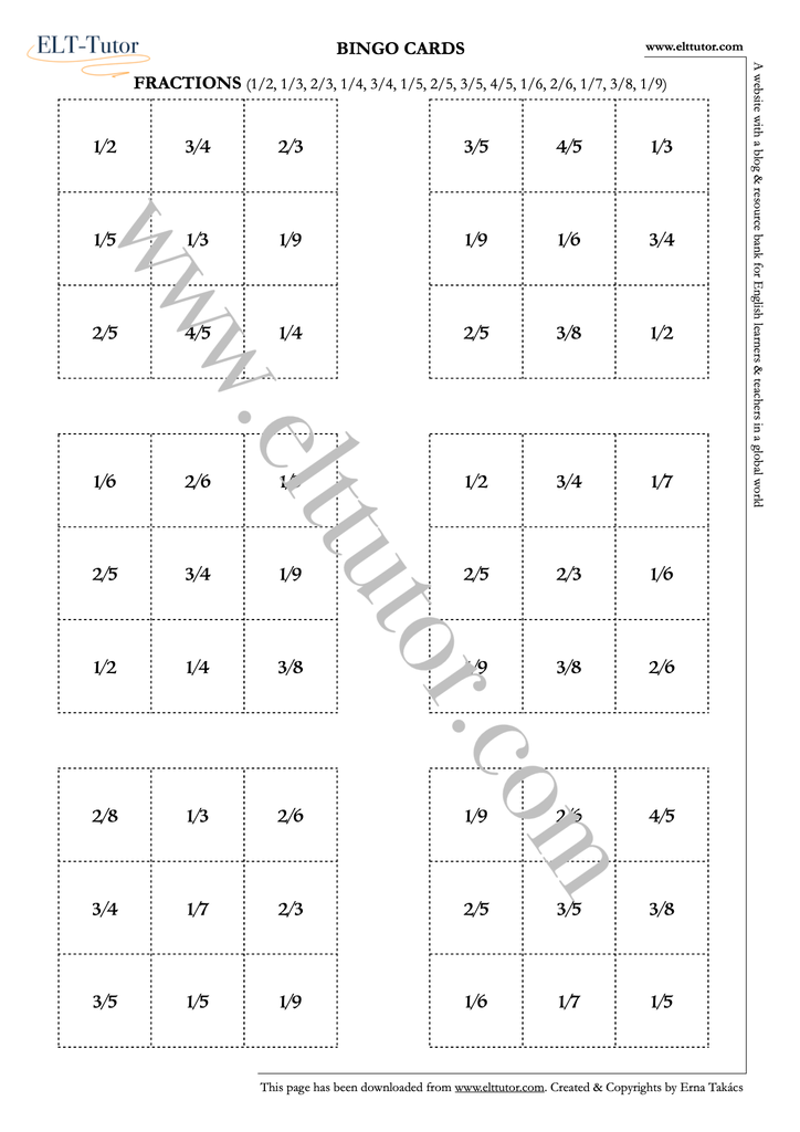 B1 - Bundle Bingo with numbers, fractions, etc - screenshot.webp