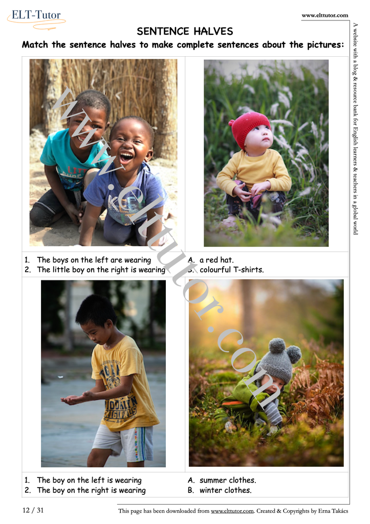ELT-Tutor Activity Booklet - Clothes - screenshot4.webp