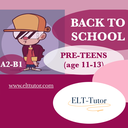 ESL Back-to-School Activity Book for Pre-teens (age 11-13)