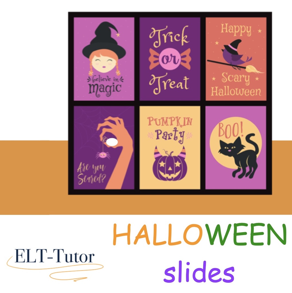 Halloween ESL Slides for Beginners – What Is It? Colours & Numbers