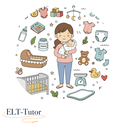 A2-B1 Info-gap task: Baby-Mummy language plus dates